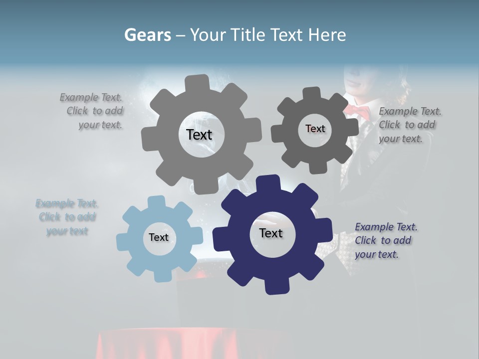 Masculine Power Magician PowerPoint Template