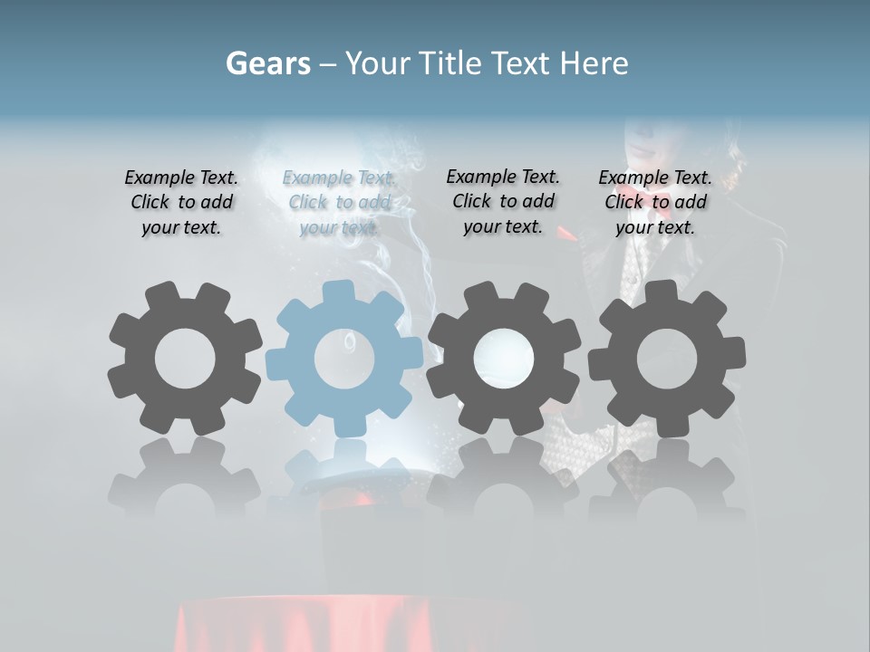 Masculine Power Magician PowerPoint Template