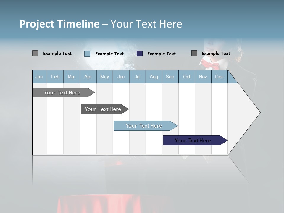 Masculine Power Magician PowerPoint Template