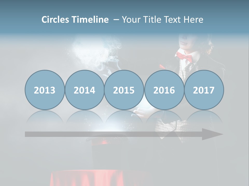 Masculine Power Magician PowerPoint Template