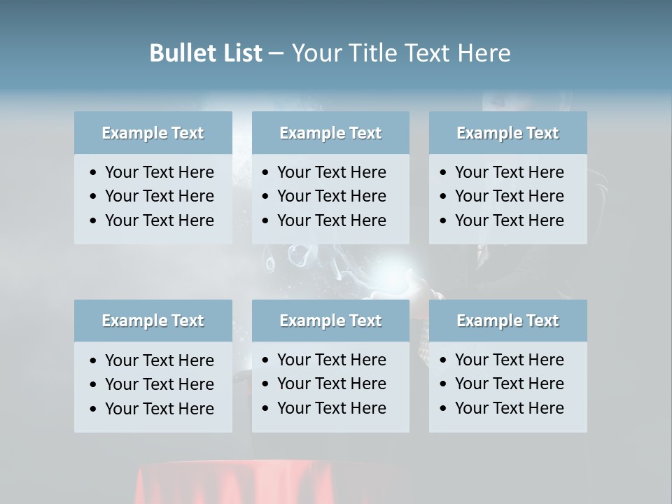 Masculine Power Magician PowerPoint Template