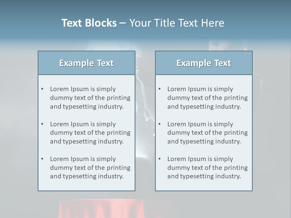Masculine Power Magician PowerPoint Template