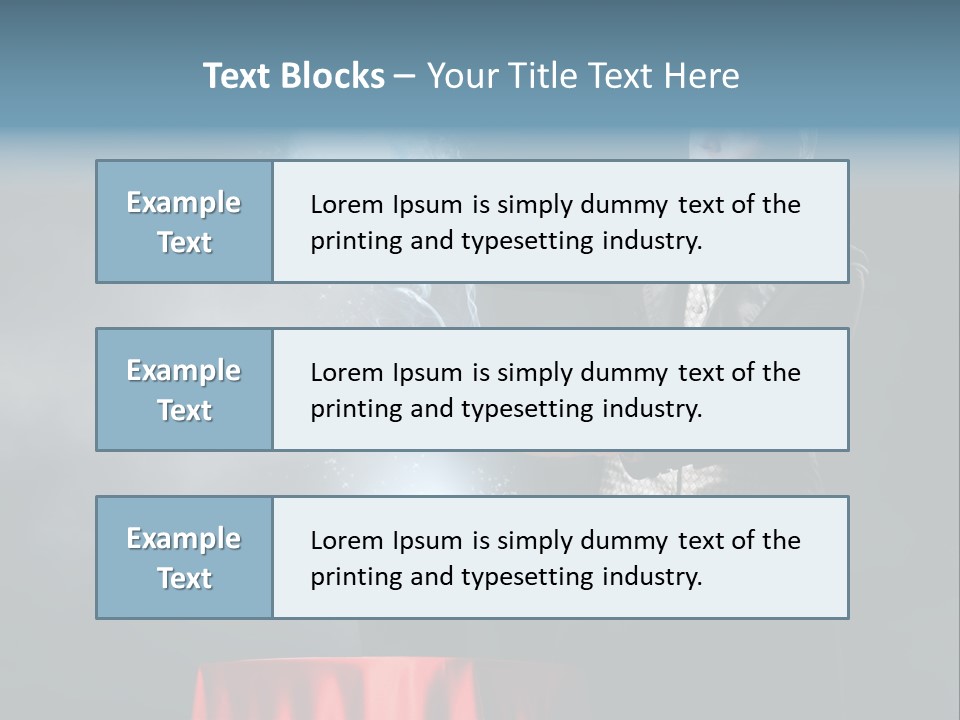 Masculine Power Magician PowerPoint Template