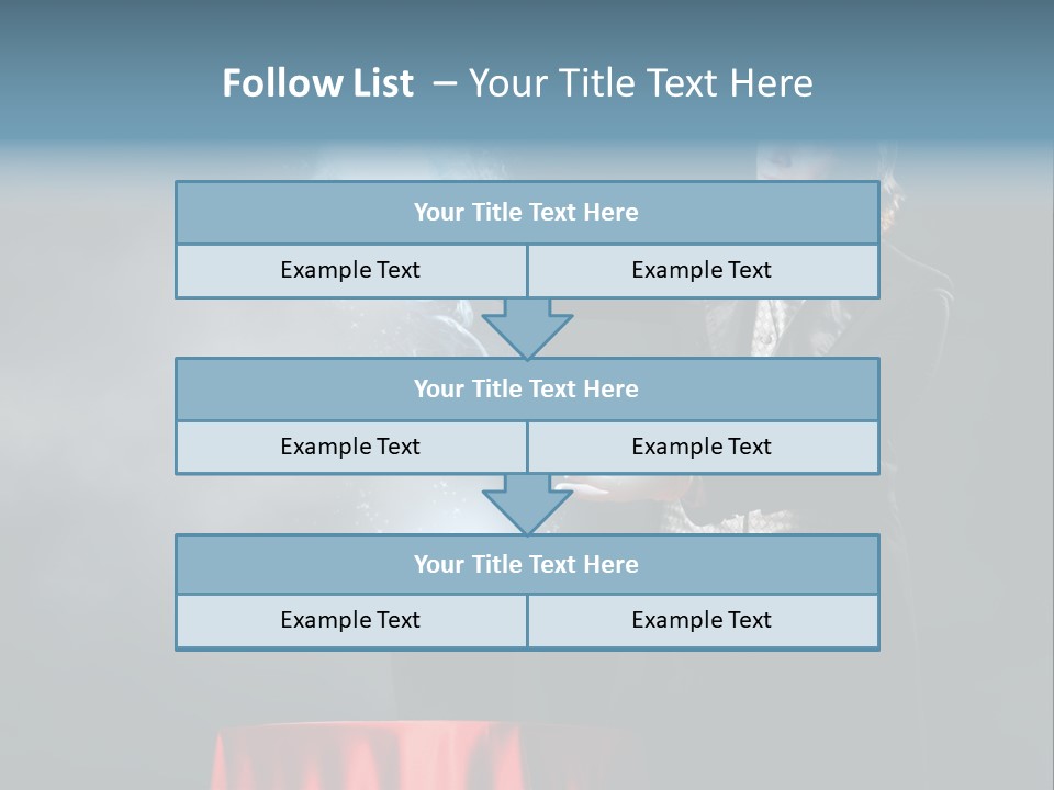 Masculine Power Magician PowerPoint Template