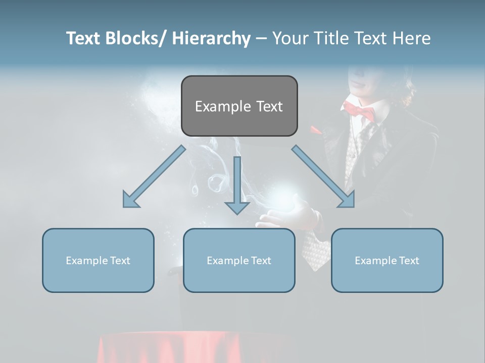 Masculine Power Magician PowerPoint Template
