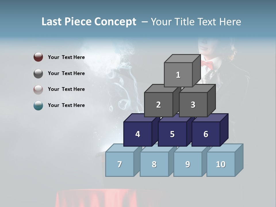 Masculine Power Magician PowerPoint Template