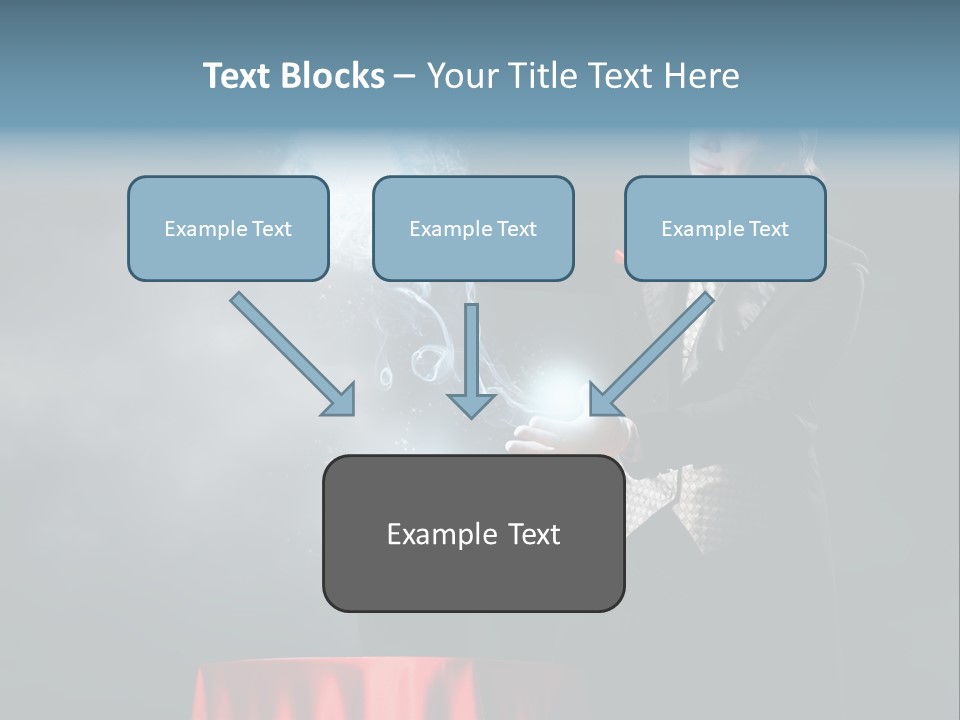 Masculine Power Magician PowerPoint Template