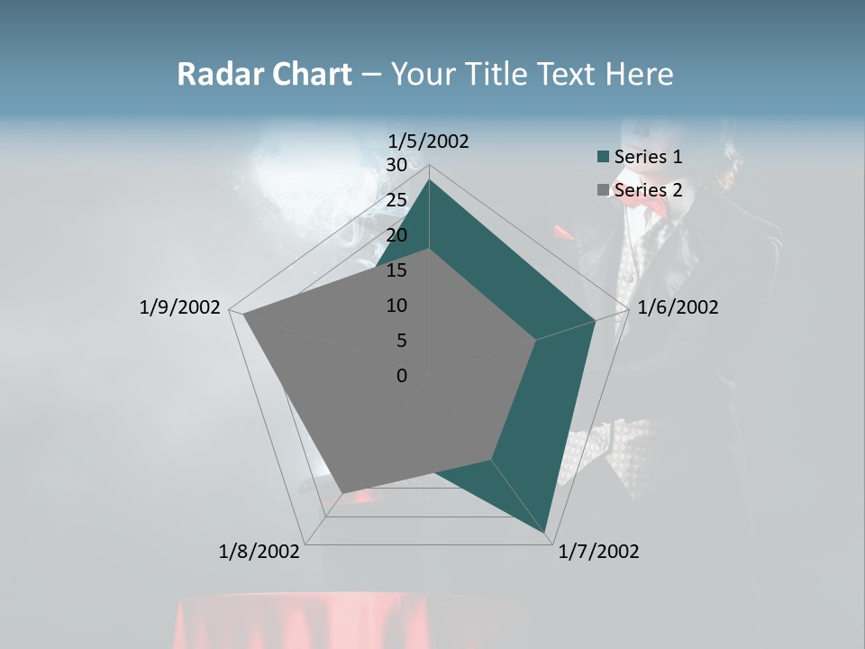 Masculine Power Magician PowerPoint Template