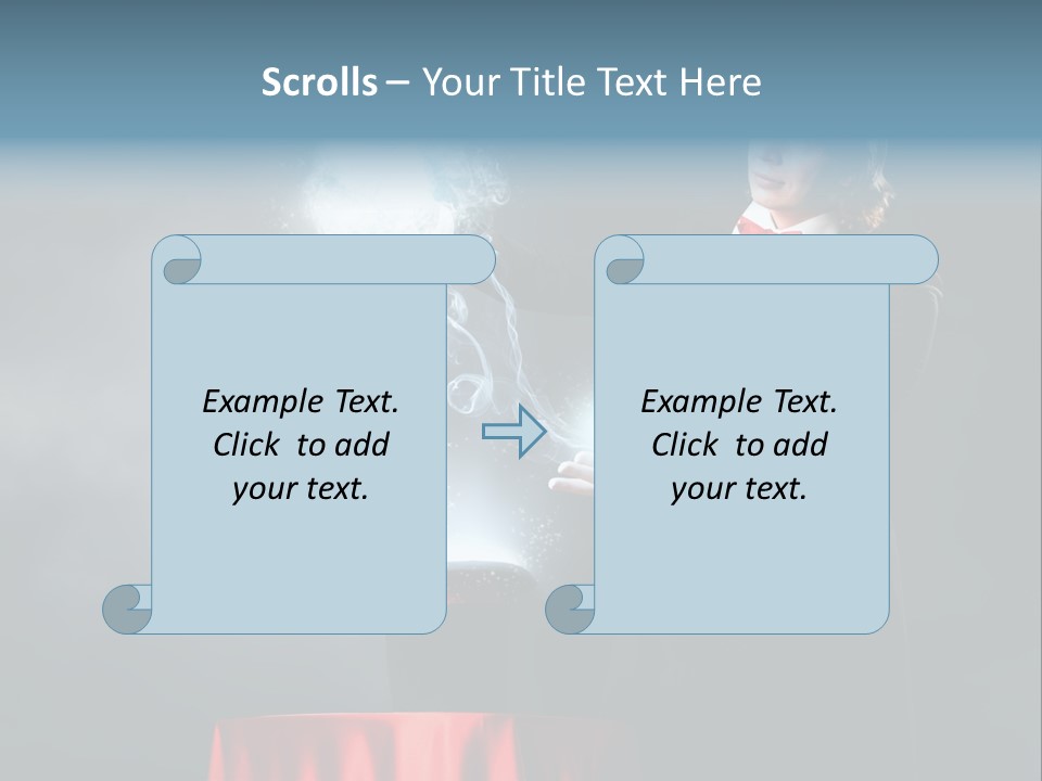 Masculine Power Magician PowerPoint Template
