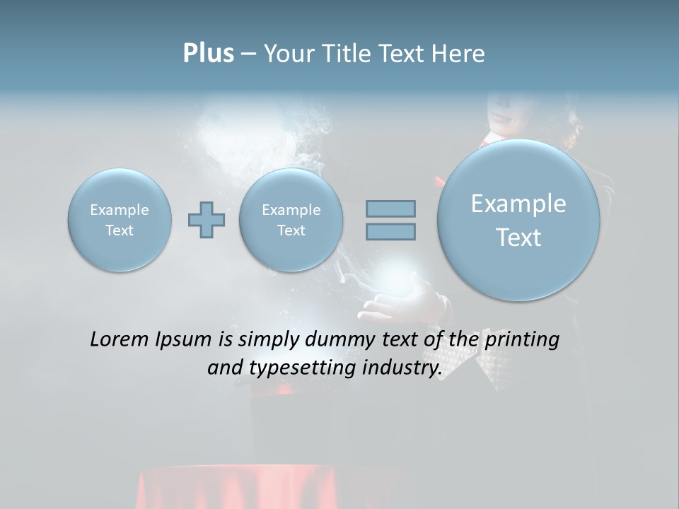 Masculine Power Magician PowerPoint Template