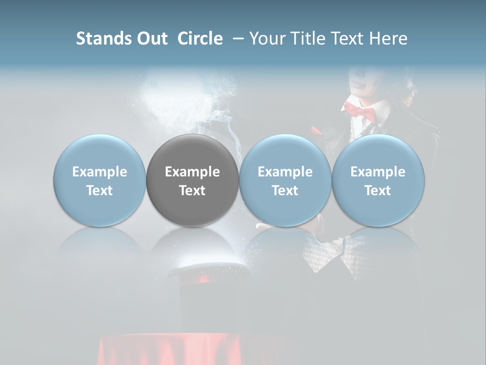 Masculine Power Magician PowerPoint Template