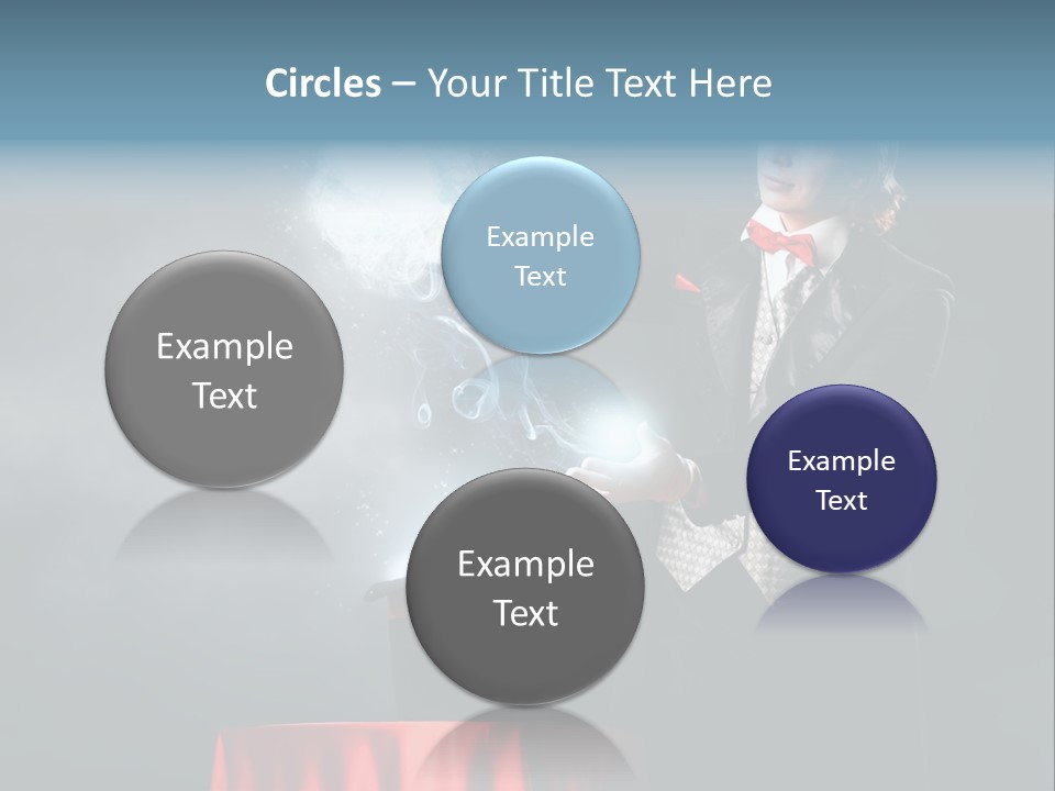 Masculine Power Magician PowerPoint Template