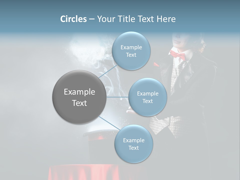 Masculine Power Magician PowerPoint Template