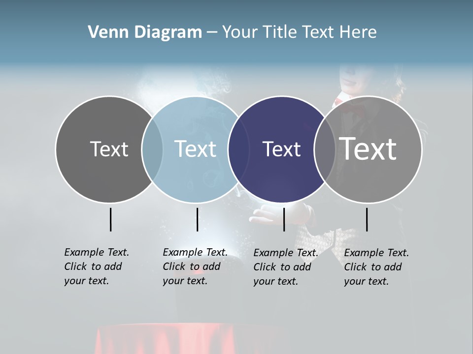 Masculine Power Magician PowerPoint Template