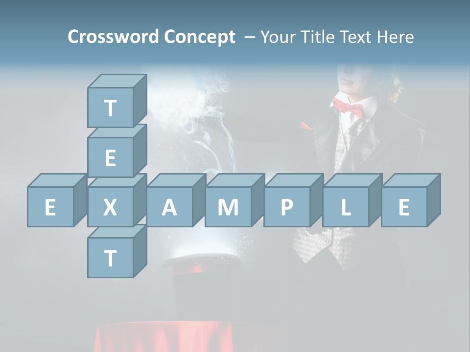 Masculine Power Magician PowerPoint Template