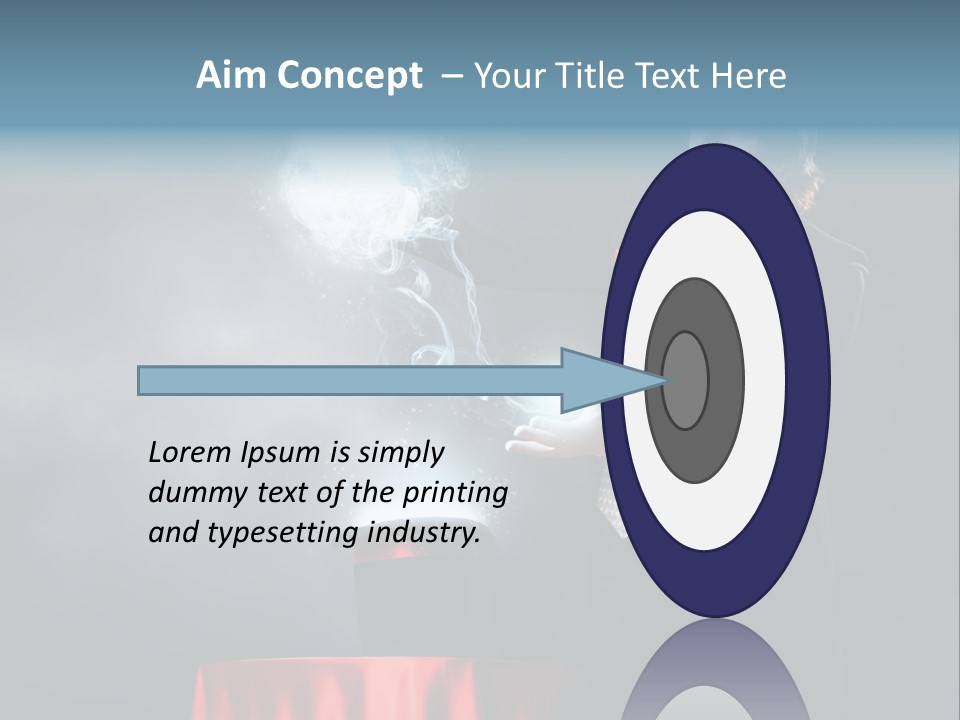 Masculine Power Magician PowerPoint Template