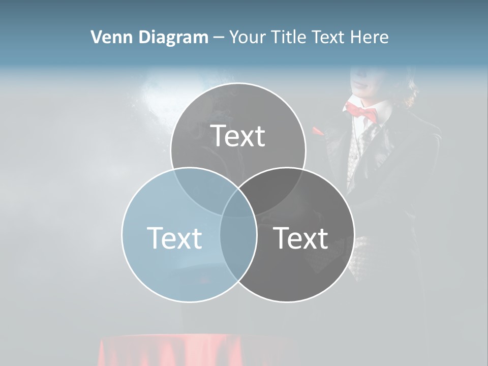 Masculine Power Magician PowerPoint Template