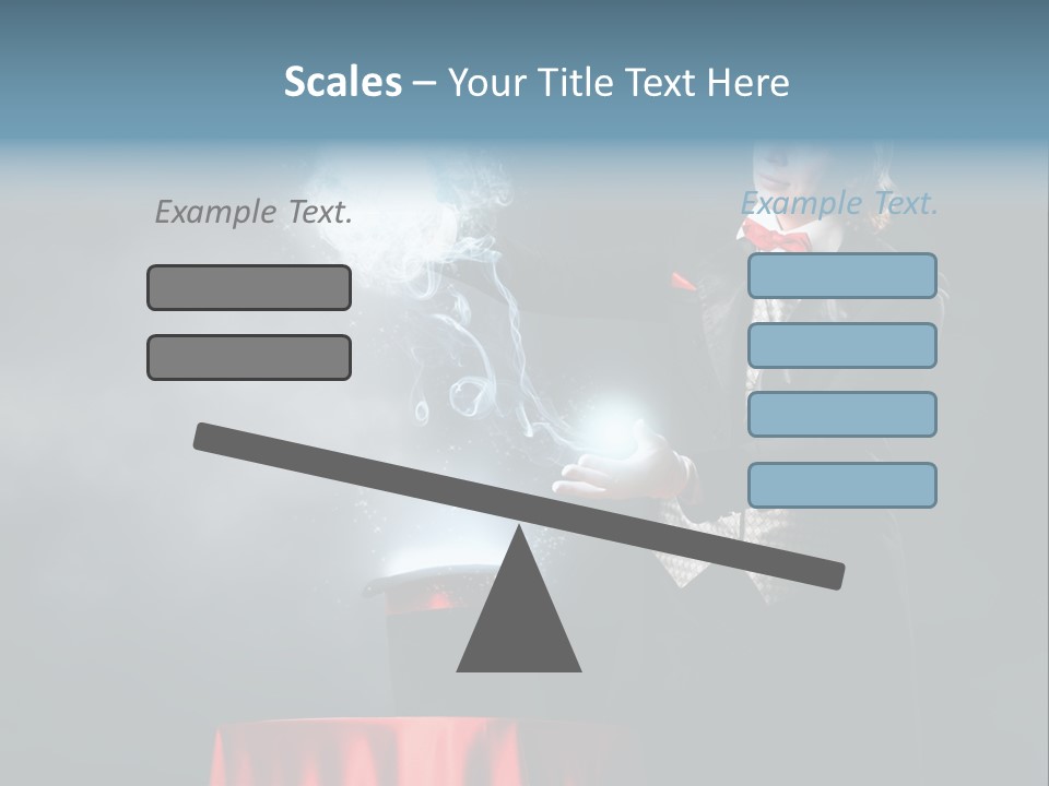 Masculine Power Magician PowerPoint Template