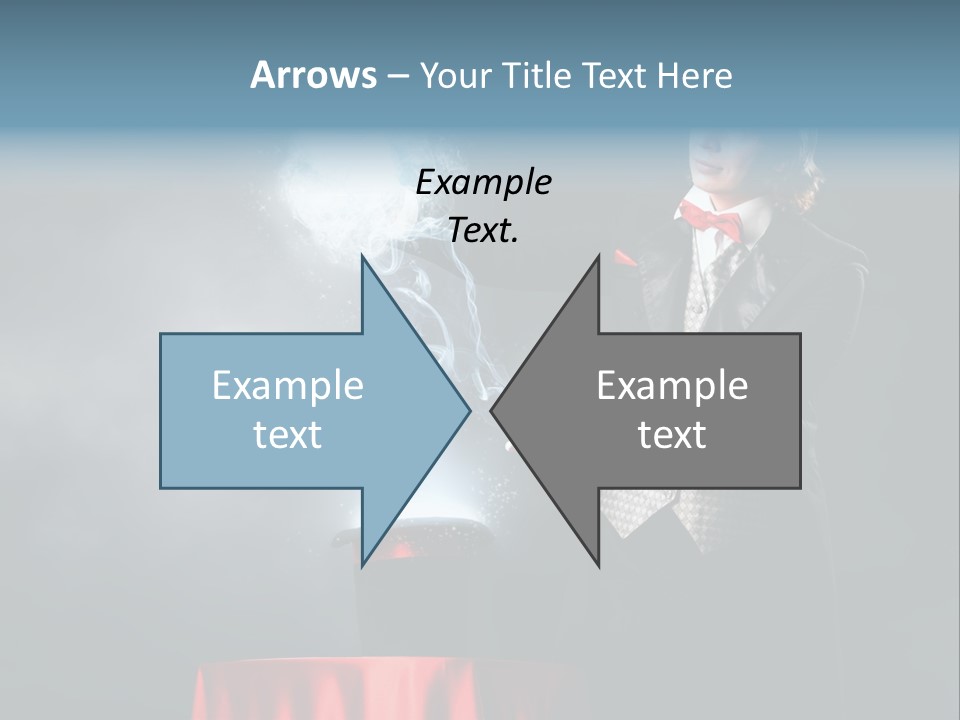 Masculine Power Magician PowerPoint Template