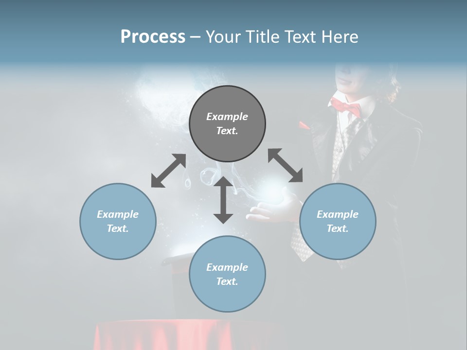 Masculine Power Magician PowerPoint Template