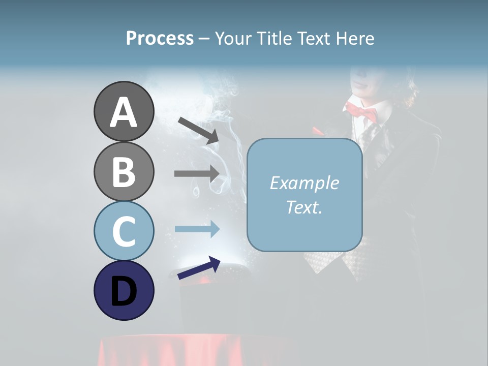 Masculine Power Magician PowerPoint Template