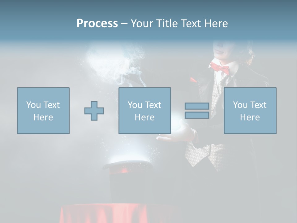 Masculine Power Magician PowerPoint Template