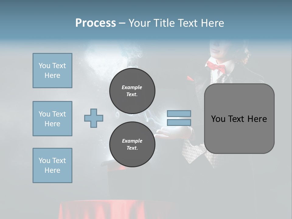 Masculine Power Magician PowerPoint Template