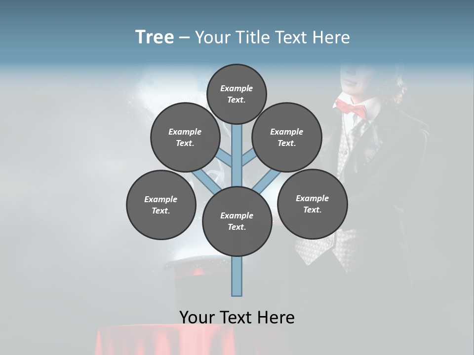 Masculine Power Magician PowerPoint Template