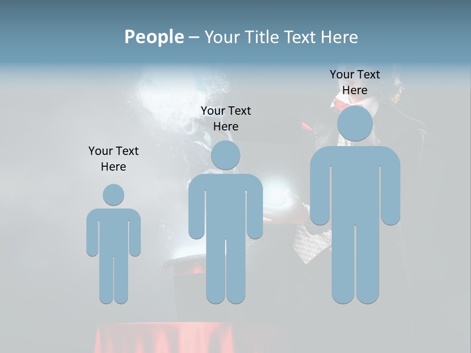 Masculine Power Magician PowerPoint Template