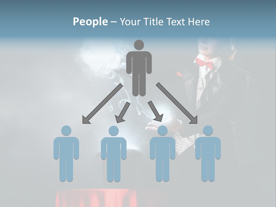 Masculine Power Magician PowerPoint Template