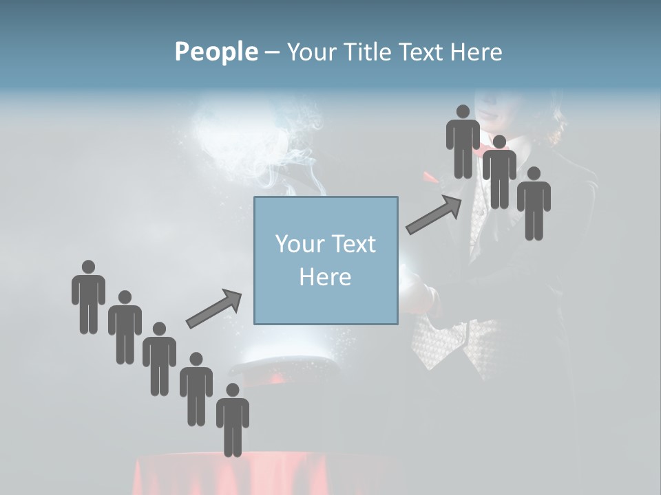 Masculine Power Magician PowerPoint Template