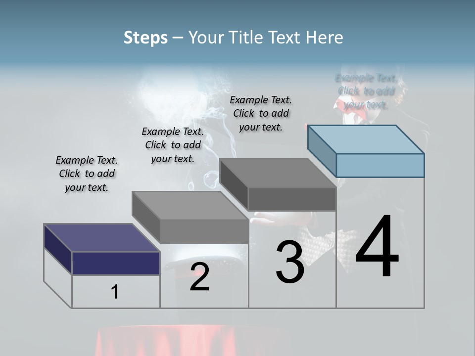 Masculine Power Magician PowerPoint Template