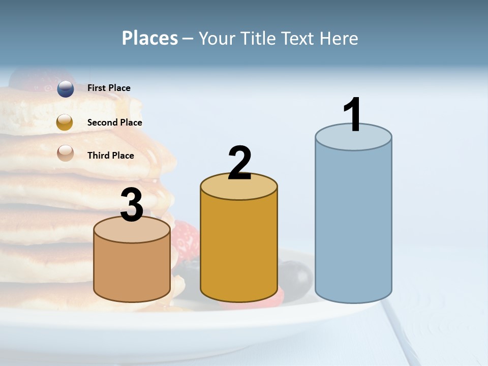 Piled Column Pancakes PowerPoint Template