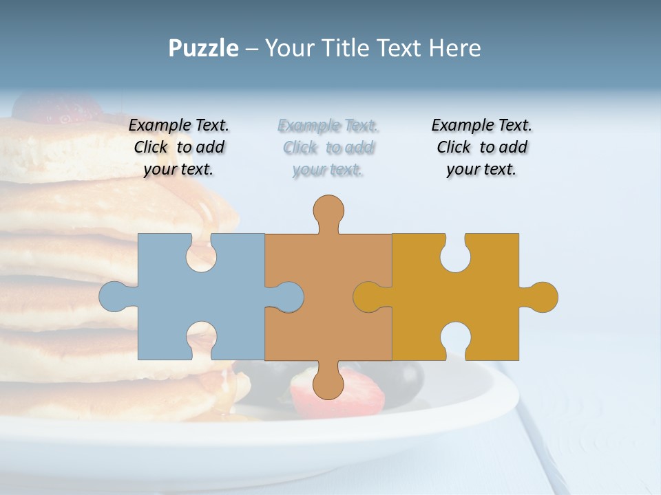 Piled Column Pancakes PowerPoint Template