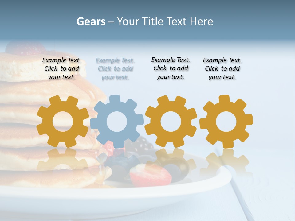 Piled Column Pancakes PowerPoint Template