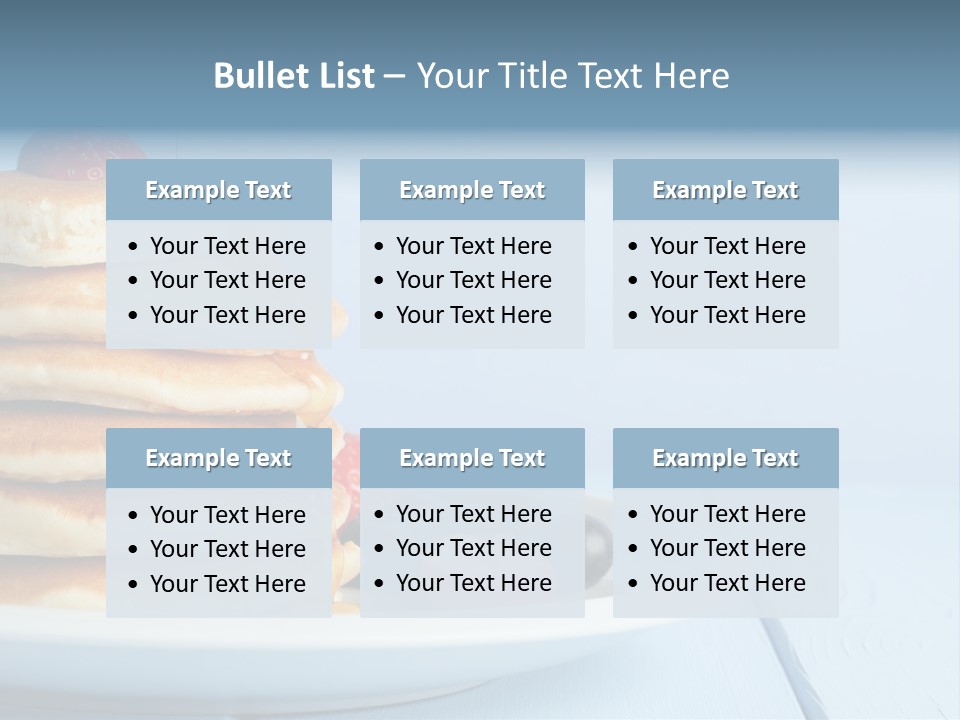 Piled Column Pancakes PowerPoint Template