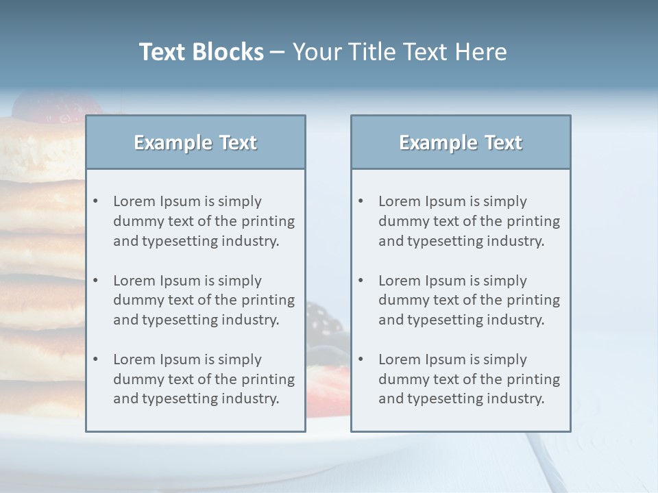 Piled Column Pancakes PowerPoint Template