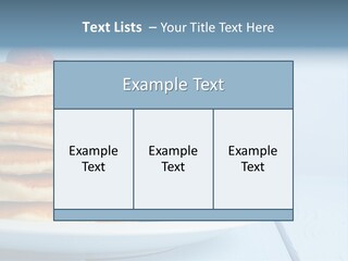 Piled Column Pancakes PowerPoint Template