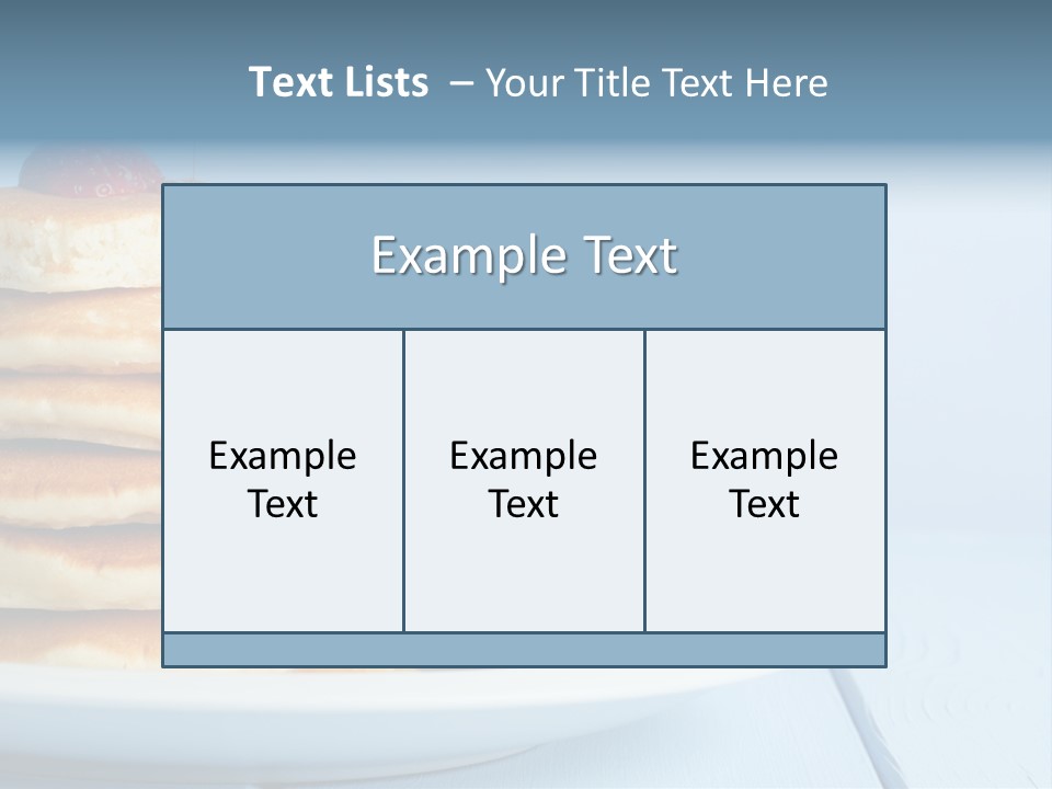 Piled Column Pancakes PowerPoint Template