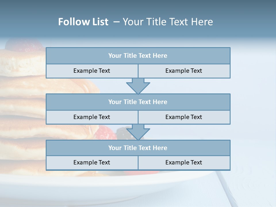 Piled Column Pancakes PowerPoint Template