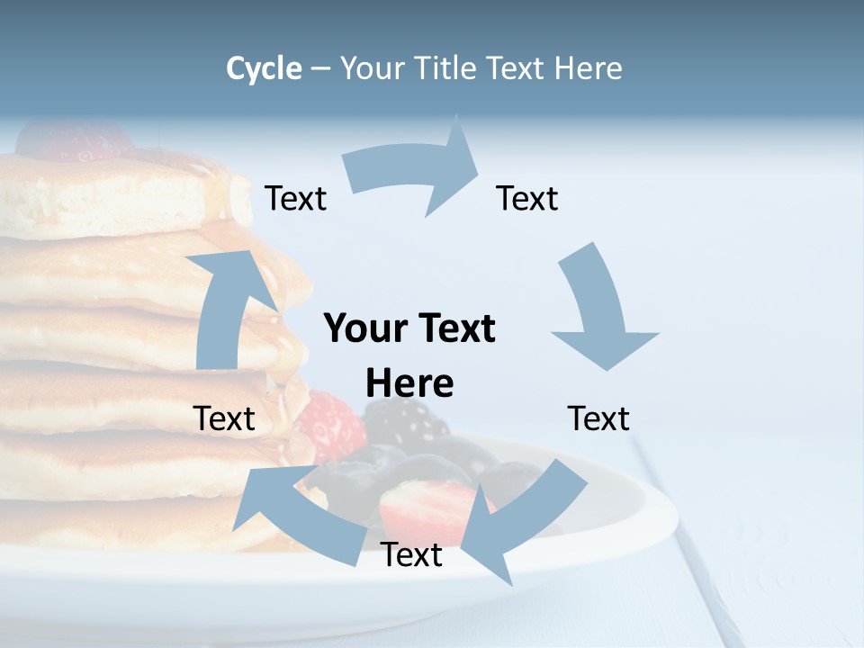 Piled Column Pancakes PowerPoint Template