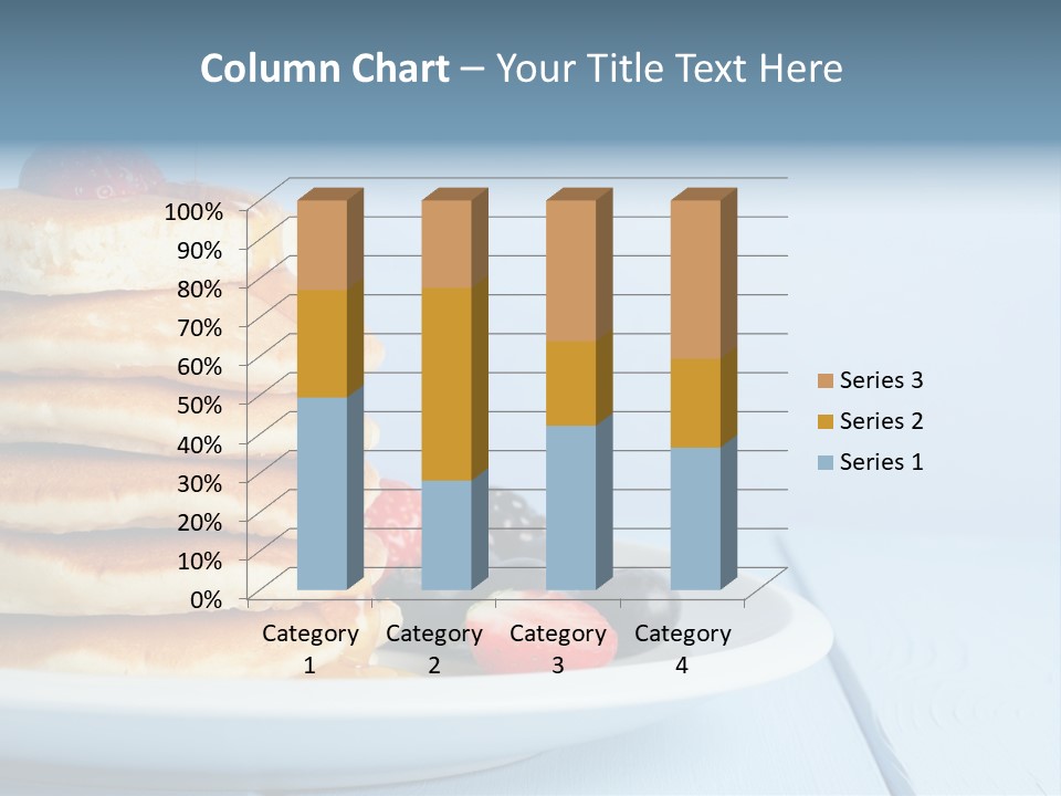 Piled Column Pancakes PowerPoint Template