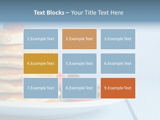 Piled Column Pancakes PowerPoint Template