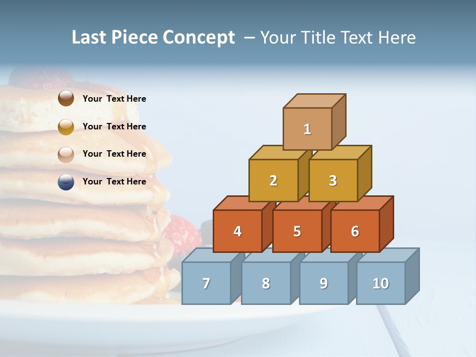 Piled Column Pancakes PowerPoint Template