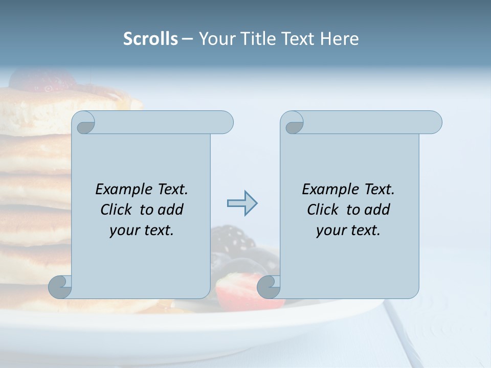 Piled Column Pancakes PowerPoint Template