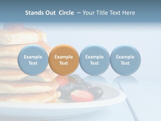 Piled Column Pancakes PowerPoint Template