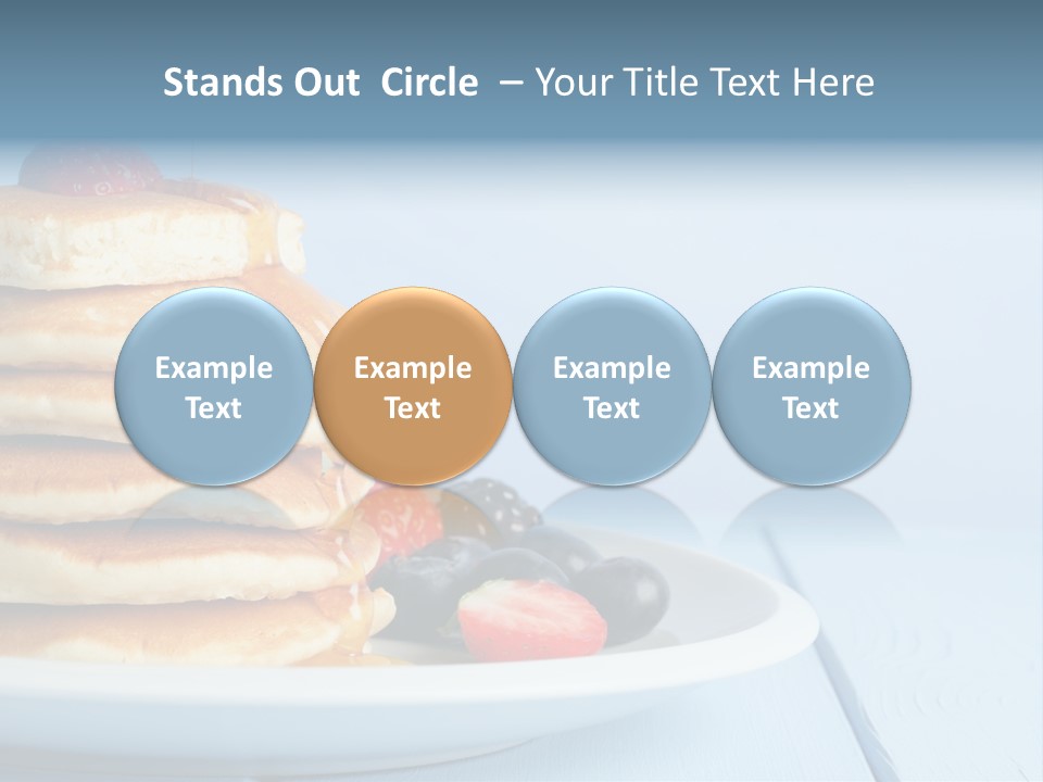 Piled Column Pancakes PowerPoint Template