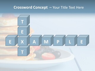 Piled Column Pancakes PowerPoint Template