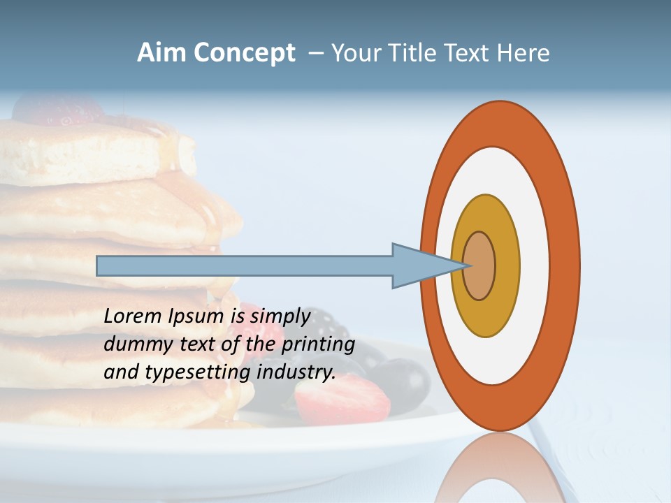 Piled Column Pancakes PowerPoint Template