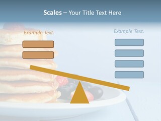 Piled Column Pancakes PowerPoint Template